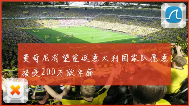 曼奇尼有望重返意大利国家队愿意接受200万欧年薪